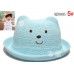 HA0049 หมวกเด็ก หน้าหมียกขอบ สีฟ้า