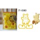 it0180 พิมพ์กดคุ๊กกี้ แบบนั่งได้ Cookie 3D Cutter ลายหมีพูห์