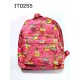 it0255 กระเป๋านักเรียนเด็ก ลายนกฮูกน่ารัก สีชมพูบานเย็น