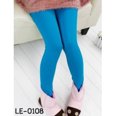 LE0108 กางเกงเลคกิ้งเด็กผู้หญิง ขายาว สีฟ้า S.90