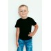 TS0008 เสื้อยืดเด็ก คอกลม สีดำล้วน