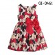 GI0461 เดรสเด็กผู้หญิง แขนกุด ผ้ายืด ลายหน้ามินนี่ เมาส์ ทั้งตัว ติดโบว์สีแดง S.80