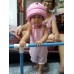 HE0033 หมวกกันน็อคเด็ก หมวกกันกระแทกเด็ก สีครีมลายมิกกี้เมาส์หลากสี (40-53cm)