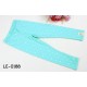 LE0188 เลคกิ้งเด็กผู้หญิง ขายาว ลายจุด หน้าหมี สีฟ้า S.100